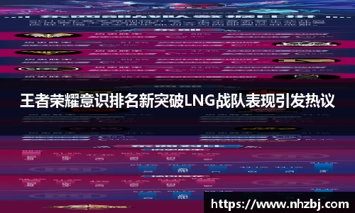 王者荣耀意识排名新突破LNG战队表现引发热议